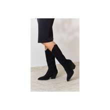 Botas vaqueras altas hasta la rodilla con strass de Forever Link