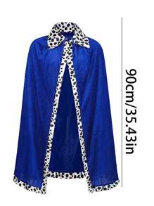 King Costume Cape For Adult Mardi Gras Velvet Robe,Festival Costume Props,Cosplay