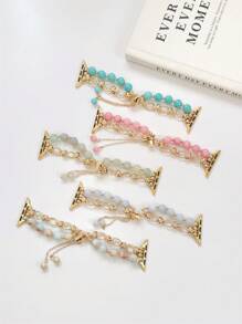 1 New Natural Stone Bracelet Strap Compatible With Apple Watch 38/40/41/42/44/45/46/49mm Compatible With Apple Watch Strap Ultra/Se10/9/8/7/6/5/4/3/2/1