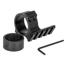 Accesorio de linterna táctica: Anillos de acero desmontables rápidos de 30 mm y 25,4 mm, abrazadera de montaje para mira telescópica para caza