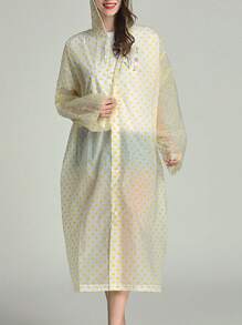1/2 Pcs Random Color Polka Dot EVA Raincoat, Thicker And Longer Rainwear, Suitable For Daily Outdoor Camping, Rainy Days, Outings, Fishing, Hiking, Travel, And Cycling