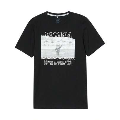 Puma Áo thun nam tay ngắn in họa tiết thường ngày 53273011