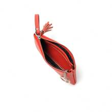 Mini PU Leather Coin Purse With Keychain Fashion Zipper Clutch Wallet Large Capacity Change Pouch With Tassel For Women Wallet Purse Wallet Keychain Travel Wallet Coin Wallet Mini Wallet