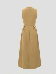 New Arrival Fashionable Casual Elegant Sleeveless Women Dress,Suitable For Spring/Summer - Khaki - View 6