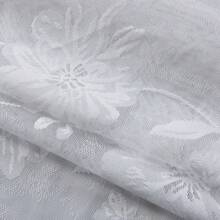 1pc Elegant Floral Lace Sheer Door Curtain
