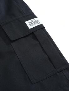 Men's Casual Cargo Shorts, Lightweight Loose Fit Workout Sports Pants, Straight LegBermuda Shorts For Summer