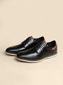 Men's Casual Formal Shoes Are Comfortable For Work And Business Negotiations - màu đen - Xem 7