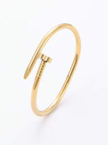 Pulseiras de ouro, aço inoxidável, zircônia, zircônia embutida, pulseira de aço titânio, polimento espelhado, revestimento a vácuo, não desbota facilmente, estilo clássico da moda, adequada para uso diário, pulseira de ouro, joias de aço inoxidável