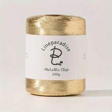 Shiny Metallic Yarn Cord 1mm - 450m Roll For Crochet & Macrame | Silver, Pink, Gold Thread Craft Supplies | DIY Christmas Decorations, Bags, Home Decor & Knitting Projects