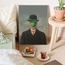 1pc Rene Magritte Vintage Posters Poster Wall Art Painting Study Trang trí Canvas Tranh Trang trí nội thất Không có khung ﻿ - Nhiều màu - Xem 19