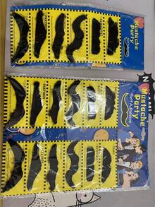 1set 6/12/24/48pcs Black Artificial Mustache, Photo Props & Party Supplies,Party, Wedding, Father's Day,Halloween,Christmas - Multicolor - View 11