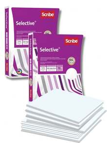 Hojas blancas Selective tamaño carta paquete de 500 hojas papel blanco de alta calidad ideal para impresión fotocopias y papelería oficina y escuela - Blanco - Ver 3