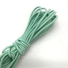 1 Stück 4,6 Meter 2 mm weiches rundes elastisches Band, elastisches Gummiband, Taillengurt, dehnbares Seil für Maskenherstellung