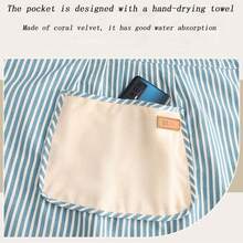 Cotton And Linen Striped Apron, Fashionable, Breathable For Housework, Restaurant, Princess Waist, Home, Outdoor, Kitchen, Shoulder Strap, Belt, High-Quality Fabric, Resistant To Friction And Not Easy To Pill, The Widened Tie At The Back Can Be Adjusted To Suit All Body Types - Multicolor - View 5