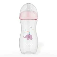 Mamadeira Easy Flow Mamadeira Anticólica Bico de Silicone Ultrasoft 120ml-270ml-330ml Buba | Elefante Rosa - Rosa Bebê - Visão 6