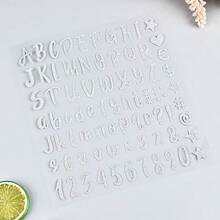 800pcs/10sheets Silver Glitter Alphabet Letter & Number Stickers, 1 Inch Shiny Silver Adhesive Letter Decals For DIY Crafts, Scrapbooking, Address Labels, Decoration, Gifts, School Supplies,Back To School - Silver - View 2
