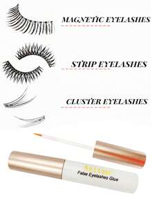 Asiteo 5毫升防水睫毛胶，专业级粘性，DIY透明胶水，低致敏性，不含乳胶，持久耐用，适合敏感眼部使用。 - 白色 - 查看 5