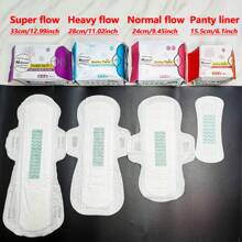 4-100 Pcs/Pack Fragrance-Free Ultra-Thin Winged Sanitary Napkins, Soft & Comfortable Menstrual Pads With Extra Absorbency For Overnight Use