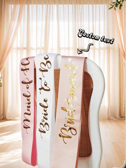 1 Pc Custom Bridal Shower Sash Hen Bachelorette Birthday Girl Party Favors Accessories Wedding Bride To Be Sash Engagement Gifts Personalized Retirement Graduation Pageant Future Mrs Sash, Unisex, Casual, Custom, For Father's Day, For Graduation, For Weddings, For Housewarming, School Supplies, For Teenagers, Junior High School Students, Middle School Students, High School Senior High School Students, College Students, University Students, Freshman, Sophomore, Underclassmen,Practical Gift