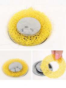 24pcs Kitchen & Bathroom Sink Hair Catcher Sponges, Drain Filter Cotton, Hair Stopper For Bathtub, Washbasin, Easy Installation And Cleaning, Effective Drainage, Minimalist Design, Suitable For Bathroom, Sink, Shower Drain, Tub & Shower