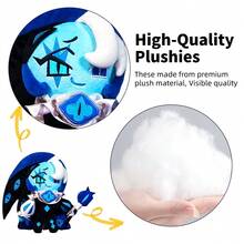 饼干跑酷王国毛绒玩具 10 英寸柔软影子牛奶饼干毛绒玩具，适合儿童和粉丝的可爱毛绒动物，柔软的游戏角色玩具，适合 4 5 6 7 8 9 岁男孩和女孩。 - Cookie Run Kingdom Plushie - 查看 5