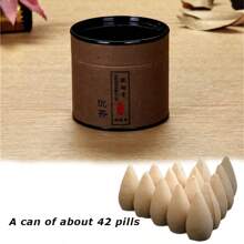 1 Can Of Approx. 42 Pieces, Natural Backflow Incense Cones - Assorted Fragrances, Suitable For Waterfall Incense Burner Holder, Can Be Used At Home, Meditation Room, Yoga Studio Etc. To Relieve Mood And Induce Relaxation, Portable.