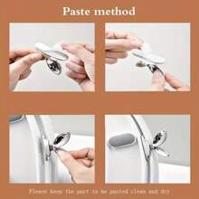 2 Pieces Toilet Lid Lifter, Reducing Contact With The Toilet Lid Handle, Hygienic Adhesive, Toilet Lid Handle Hook, Bathroom Supplies, Toilet Lid Handle Not Dirty, Toilet Toilet Paste Handle Lifter