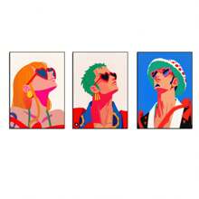 ONE PIECE 3 piezas de arte de pared popular de One Piece - ZORO, SANJI, KID, CHOPPER, BROOK y próximamente en los pósters de arte de dibujos animados del anime de One Piece (sin marco)