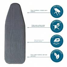 1pc Universal Ironing Board Cover With Elastic Edge Stain Resistant Scorching Iron Thick Cotton Padding Iron Heat Shield Ironing Cover For Ironing Table