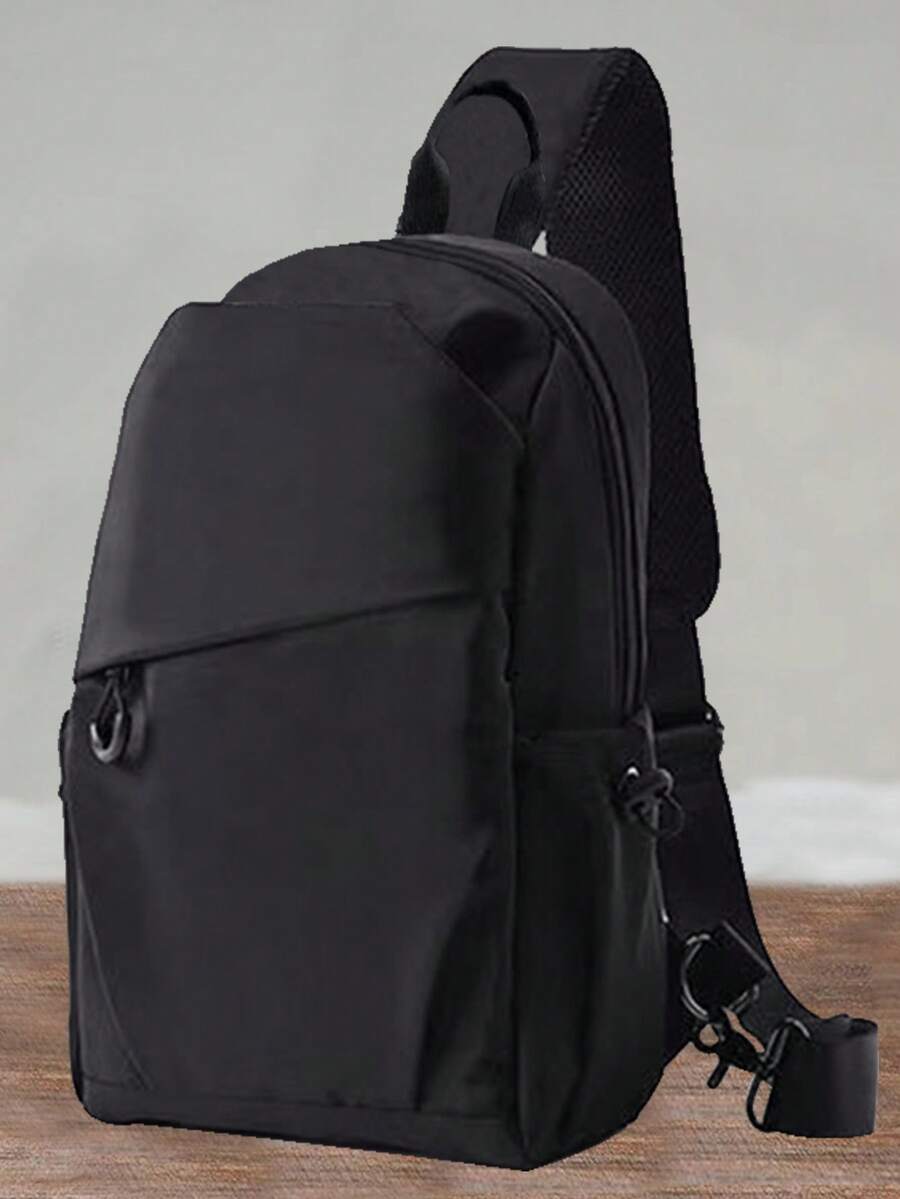 Nouveau sac poitrine pour hommes. Nouveau sac à dos multifonctionnel  de marque mode et imperméable pour hommes - Noir - Voir 1