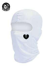 1pc Heart Print Ski Mask Balaclava Face Mask For Men Women UV Protection Windproof Scarf For Snowboard Motorcycle