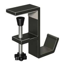 Gancho para colgar sin perforaciones, bolsa colgante lateral para escritorio de estudiante, artefacto, soportes para bolsosóvilesíbles, gancho de mesa multifuncional - Gris 1 - Ver 12