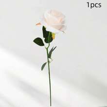 1/3 pièces Fleurs artificielles roses rouges, fleurs en plastique pour la décoration de la maison, de l'hôtel, du bureau, du mariage, de la fête et du jardin