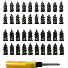40/20 Pcs Vacuum Tire Repair Rubber Screws With Screwdriver Tire Repair Rubber Screws For Car Motorcycle Fast Tire Repair Tools