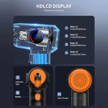 Compressed Air Duster, Electric Air Duster, Fast Charging, 51000 RPM 4 Speed Cordless Air Blower With LCD Display, Portable Built-In LED Light Air Dusters For Computers Keyboard Cleaner Cordless Air Duster, Replaces Compressed Air Cans