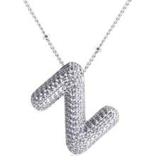 1 Stück modischer, eleganter Kristall-Strass-Buchstabenanhänger-Kette in Goldfarbe für Frauen