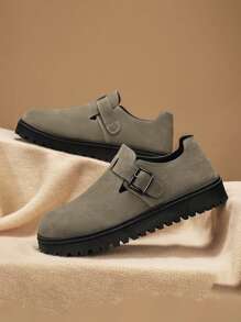 Heren casual instapsneakers met dikke zool, retro forensenschoenen, zomerse modieuze niche, ademend, buiten, antislip en slijtvast