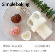 قالب طعام وحلويات بنمط الحب والهدايا قطعة واحدة، طقم هدايا عيد الميلاد للخبز، لوازم بنتو، قوالب بسكويت DIY يدوية، كعك، بسكويت، قوالب بسكويت مناسبة للأعياد كقوالب كعك القمر وخبز الفول السوداني، أدوات المطبخ، قوالب بسكويت السكر، أدوات بسكويت الحلوى، قوالب الحلويات، ديكورات عيد الميلاد