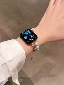 1 New Natural Stone Bracelet Strap Compatible With Apple Watch 38/40/41/42/44/45/46/49mm Compatible With Apple Watch Strap Ultra/Se10/9/8/7/6/5/4/3/2/1