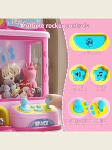 Hasbro Giocattolo di una macchina con artiglio rosa a forma di pinguino alta 33cm per bambini - Gioco da sala giochi carino con musica e timer - Regalo perfetto per compleanni o vacanze