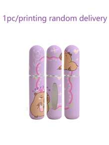 Nuovo flacone spray per profumo mini da 5ml, dispenser di profumo a forma di capibara, ricaricabile, flacone spray vuoto, per ricarica e trasporto, accessori da viaggio, elementi essenziali da viaggio, per profumi e colonie, spray portatile (consegna con stampa casuale)