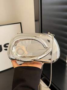 女士优雅迷你花朵形链条斜挎包，金属 Y2K 风格主题派对单肩包，时尚新颖造型包包，多功能小型手机钥匙零钱包，便携式户外旅行度假化妆包 - 彩色 - 查看 13