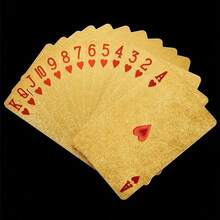 1 件经典红色传统扑克牌套装 - 现代风格成人纸牌，盒装 - 彩色 - 查看 9