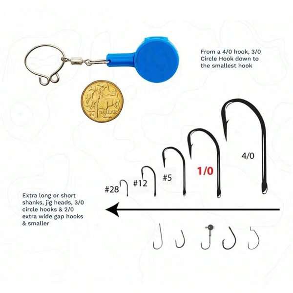 Knoten-Bindewerkzeug mit Quick-Hook-Design für das Angeln - ergonomischer Griff geeignet für Eisfischen und Fliegenfischen Zubehör - perfektes Geschenk für Vatertag, Tag der Arbeit und Lehrertag, farbiger Griff | stabile Konstruktion, Angelausrüstung