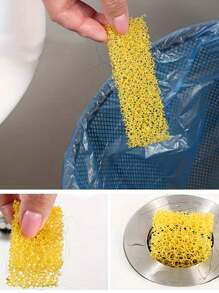 24pcs Kitchen & Bathroom Sink Hair Catcher Sponges, Drain Filter Cotton, Hair Stopper For Bathtub, Washbasin, Easy Installation And Cleaning, Effective Drainage, Minimalist Design, Suitable For Bathroom, Sink, Shower Drain, Tub & Shower
