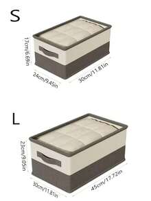 1 Blanket Storage Box, Clothing Storage Box, Household Compartment Storage Organizer, Wardrobe Layering Artifact, Folding Storage Basket