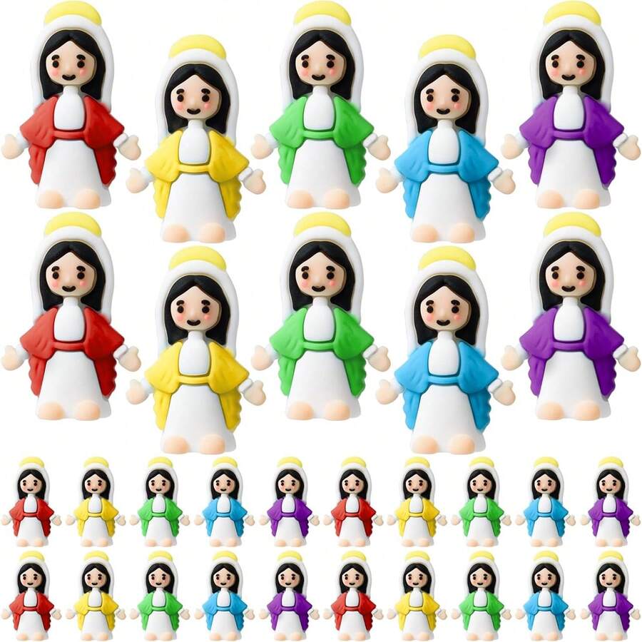 Christian Gifts Bulk A Set Of Maria Statues For Searching For Classic Religious Gifts, Filling Easter Eggs For Sunday Baptism Gifts, And Decorating Christmas (Randomly In Multiple Colors) Home Dcor Accents,Bible Gifts,Easter Egg Filling