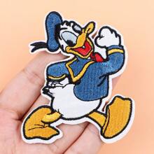 Disney 1pc Disney Mickey, Minnie, Donald Duck, Daisy Duck Fabric Applique Patch, DIY Decorative Accessories For Bags, Clothes Summer, School