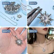 100pcs Stainless Steel Clasps Melon Seeds Pendants Chain Connectors Hook Buckle For Jewelry Making Findings Accessories Pinch Clips Bail Pendant