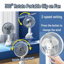 3pcs Multifunctional Handheld Mini Fan, Portable Personal Quiet Tabletop Fan,Plug In Power Mini Fans, Clip On Fan Small Powerful Desk Fan 3 Speed Quiet USB Rechargeable Mini Table Fan 360°Rotate Portable Cooling Fan For Outdoor Bedroom Office Travel Home